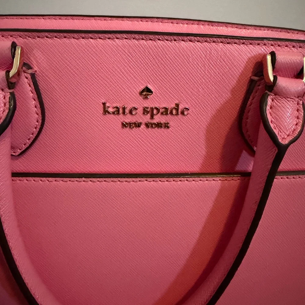 Spring purse 👛Kate Spade New York BLOSSOM PINK Madison Satchel Handbag Saffiano - Picture 2 of 4